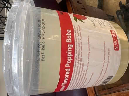 Photo of free Lychee popping Boba tub (Langley SL1) #1