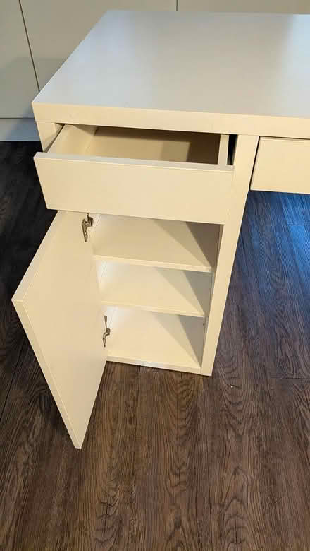Photo of free White Ikea Micke Desk (Giltbrook NG16) #2