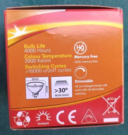 Photo of free Eveready Halogen MR16(GU5.3) Light Bulbs (Barbourne WR3) #3
