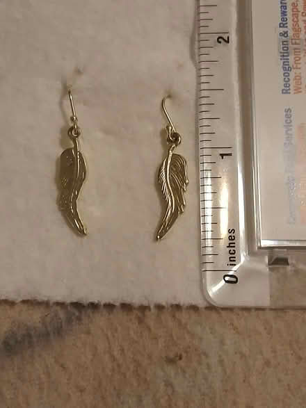 Photo of free Silver feather earings (Woburn south) #1