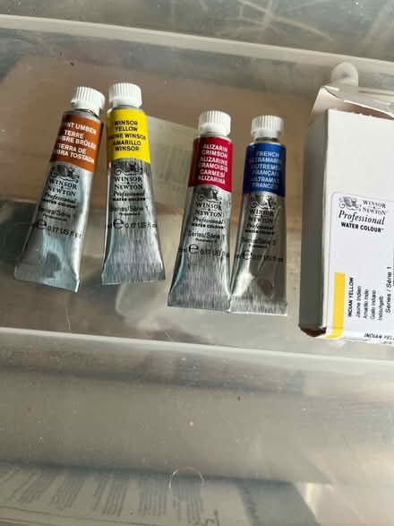 Photo of free FOUR 5ml TUBES WINSOR AND NEWTON WATERCOLOUR (Hoddesdon EN11) #1