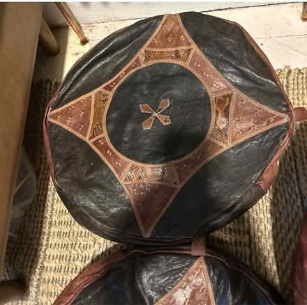 Photo of free Vintage leather pouff (Brockley SE4) #1