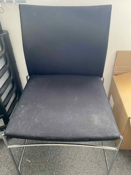 Photo of free Black fabric dining chair (Central Preston PR1) #4