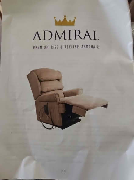 Photo of free Admiral rise and recline armchair (Pakefield NR33) #4