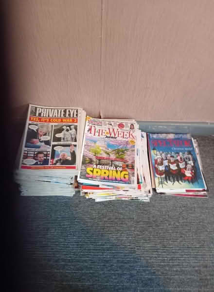 Photo of free Bulk Political/News Magazines Private Eye Week Jr Spectator (Woodlands DN6) #1