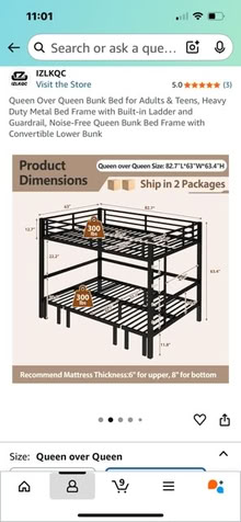 Photo of free Queen over Queen Bunk Bed (Flushing Queens) #1