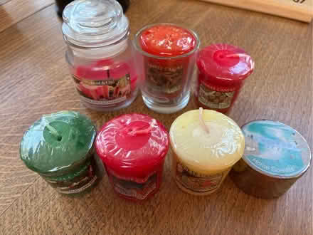Photo of free Seven scented candles, 5 unused, 2 part used (Great Boughton CH3) #2