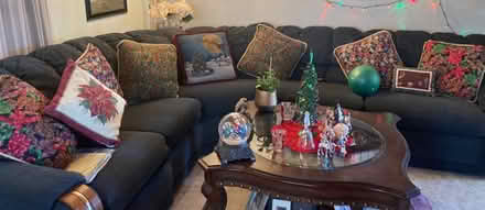 Photo of free Blue cloth 2 piece sectional sofa (430 Aaron St Cotati nearTarget) #2