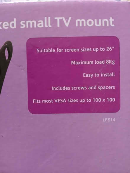 Photo of free Television Wall Bracket (Itchen. Southampton) #2