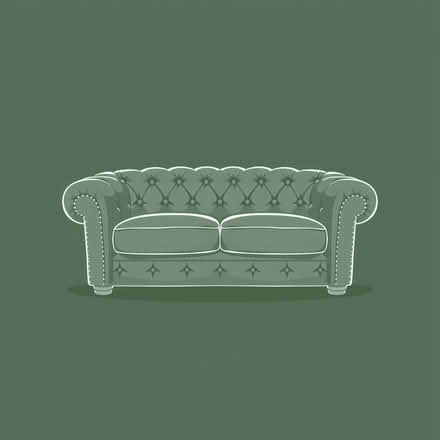 Photo of 2 seater leather Chesterfield (Southgate N14) #1