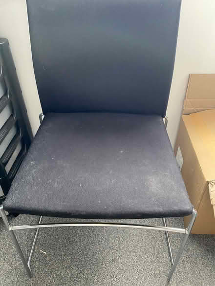 Photo of free Black fabric dining chair (Central Preston PR1) #3