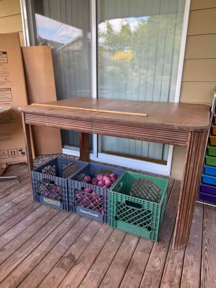 Photo of free Walnut wood table (McCollum Park area) #1