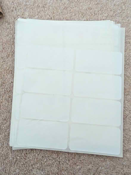 Photo of free Small labels (Maidenbower, RH10) #1