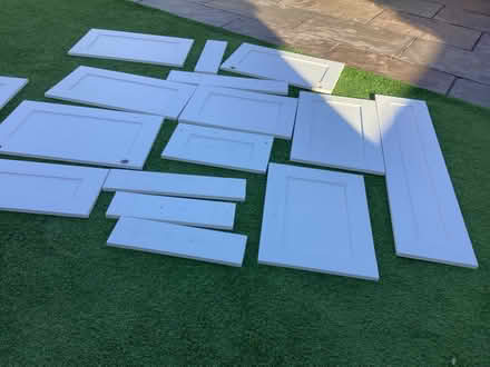Photo of free Cupboard doors, plus other sizes of chipboard (Ashington NE63) #1