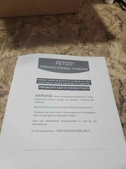 Photo of free Ceramic Petco Pet Water Fountain (Sunrise) #1