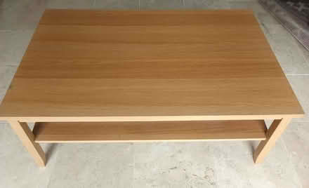 Photo of free Large Sturdy Rectangular Ikea Coffee Table with shelf (Colwall Green WR13) #1