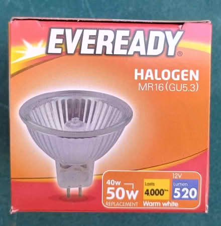 Photo of free Eveready Halogen MR16(GU5.3) Light Bulbs (Barbourne WR3) #1