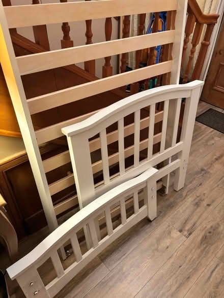 Photo of free Single Wooden Bed Frame (Clarkston) #1
