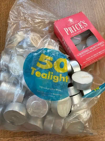 Photo of free Tea light candles - maybe 40 os so (Great Boughton CH3) #1