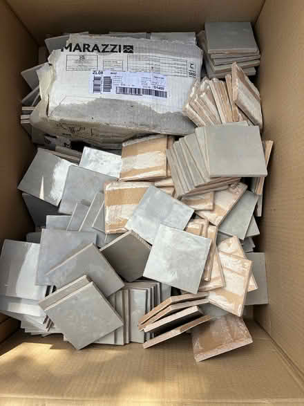Photo of free Box of glazed ceramic tiles (Tring) #1