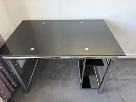 Photo of free Glass and metal desk (Wookey BA5) #3