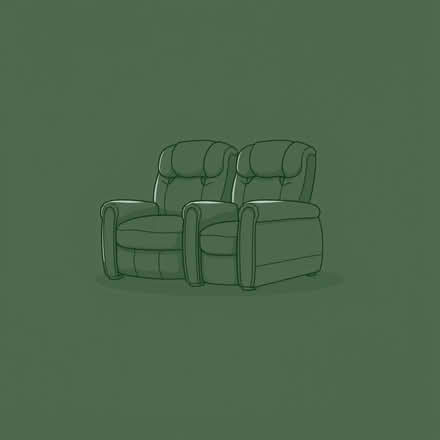 Photo of free Pair of burgundy leather manual recliner armchairs (Dane End SG12) #1