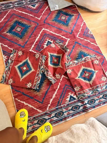 Photo of free Aztec rug and pillow cases (Elm Park RM12) #2