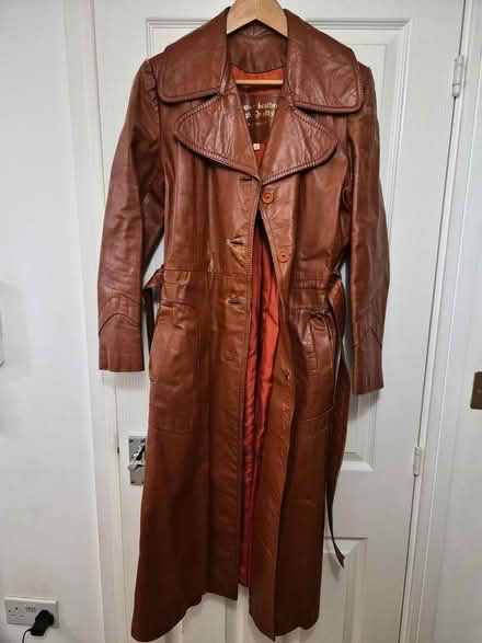Photo of free Genuine Tan Retro Leather Coat (E5 Harry Zeital Way) #2