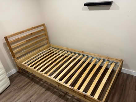 Photo of free Twin sized mattress and bed frame (Highlands) #2