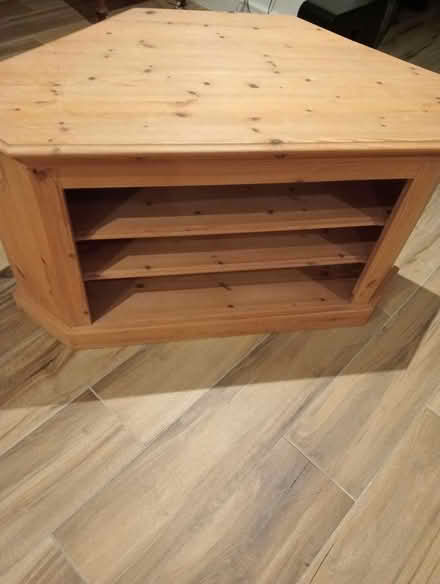 Photo of free Pine TV stand. 45"w 21"d 24"h (Icenlane Shipton gorge DT64PP) #1