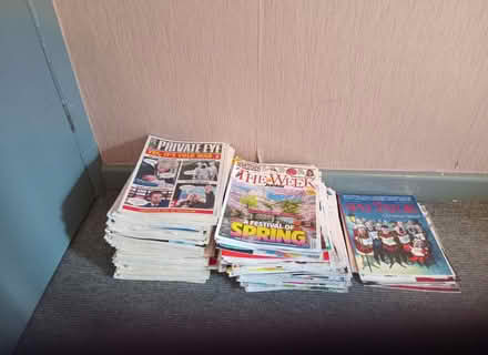 Photo of free Bulk Political/News Magazines Private Eye Week Jr Spectator (Woodlands DN6) #3