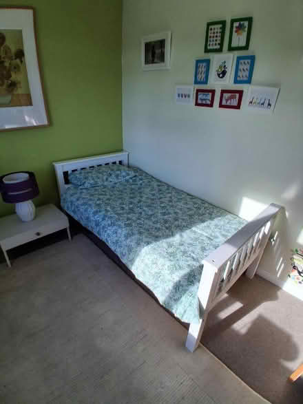 Photo of free 2 single beds that can be made into bunk beds complete with (Ponteland NE20) #2
