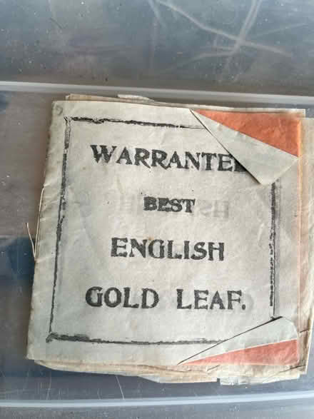 Photo of free real gold leaf - not edible not imitation (Hoddesdon EN11) #1