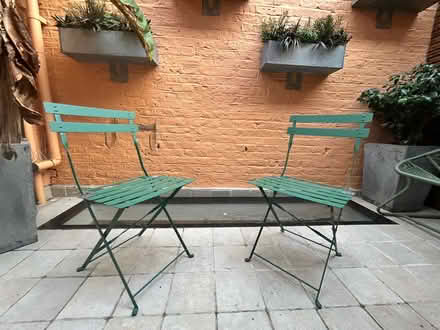 Photo of free Green folding garden chairs (Ravenscourt Park W6) #1