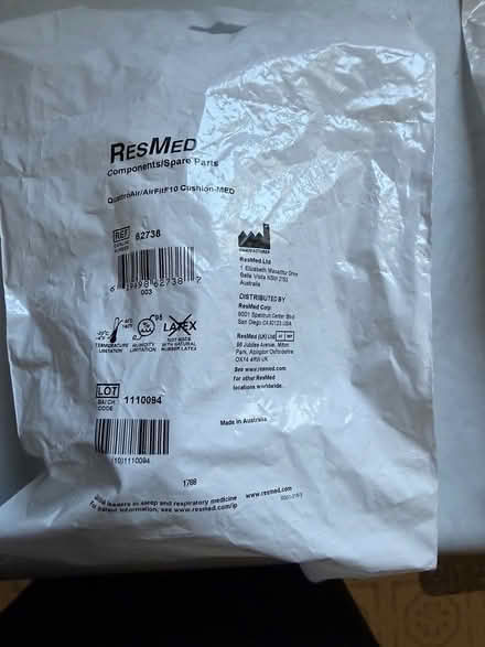 Photo of free Two CPAP full face cushions (Quincy and S Simms) #4