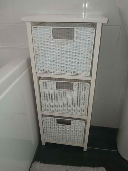 Photo of free Bathroom storage unit (Wenslade Park EX5) #1
