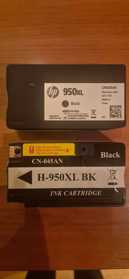 Photo of free 2 black ink cartridges for HP printer (type HP 950XL) (Poplar E14) #1