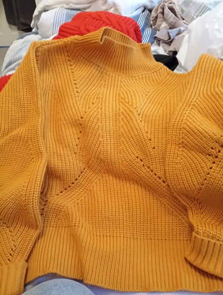 Photo of free UK size 6 Yellow jumper (Fords Farm RG30) #1