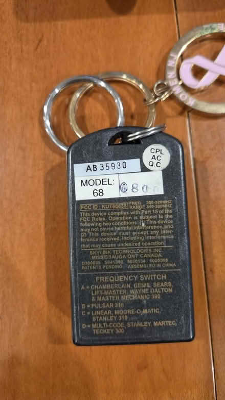 Photo of free Small garage door opener (Somerset) #2