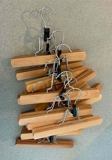 Photo of free Wooden clothes hangers (East Sheen SW14) #1