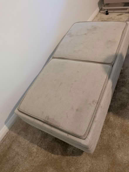 Photo of free Cream fabric ottoman coffee table (Maidstone ME15) #1