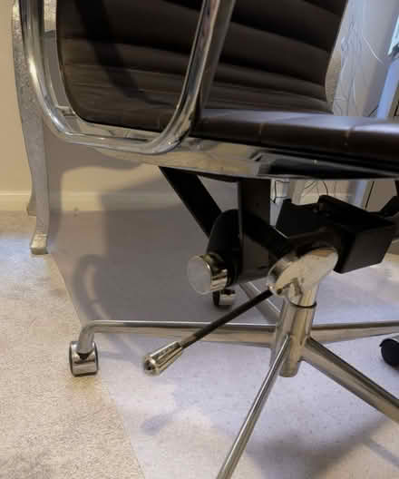 Photo of free Office Chair Metal/Brown Leather (Maidstone ME15) #2