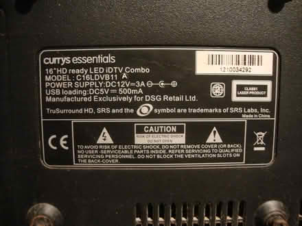 Photo of free 16" tv/dvd (Wallington SM6) #3