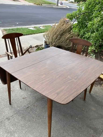Photo of free Mid-century Dining table w/ chairs (Near the Cupertino Library) #2