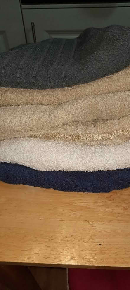 Photo of free Bath towels - used - 6 off (Woodley RG6) #1