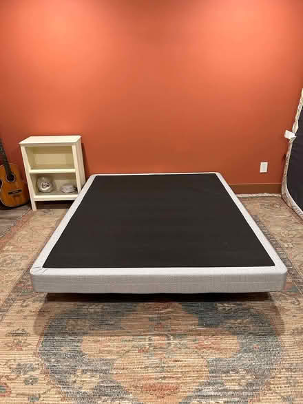 Photo of free Metal bed frame & gray box spring (Powder Springs & Bellemeade) #1