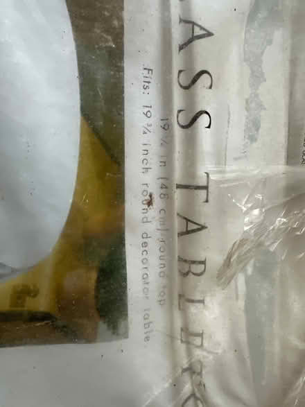 Photo of free Glass Table Top (Maple Lawn) #2