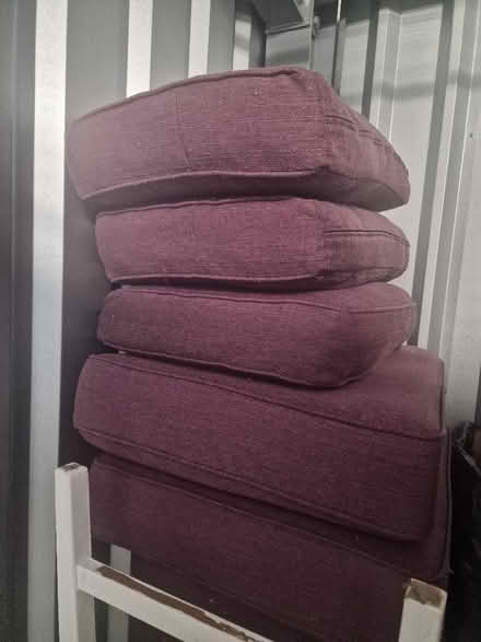 Photo of free Burgundy L shaped 3- seater sofa (Highters Heath B14) #1