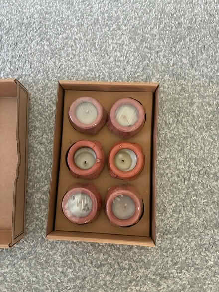 Photo of free 6 clay pot candles (Theale, Reading) #1