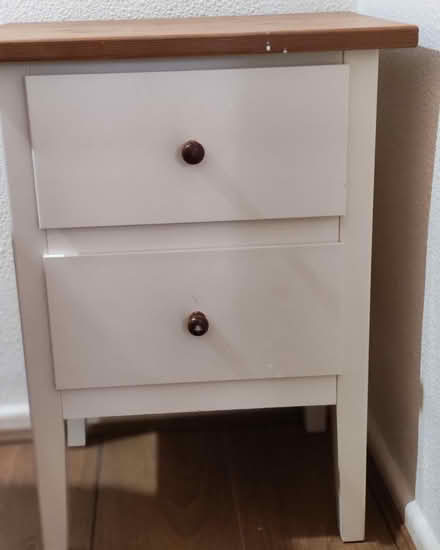 Photo of free Bedside cabinet two drawer (B18 5QS) #1